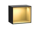 Villeroy und Boch Finion Regalmodul G580HFPH 41,8x35,6x27cm, Emotion, Regal Gold Matt, Glossy Black Lacquer