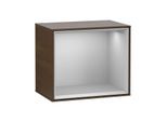 Villeroy und Boch Finion Regalmodul F580GJGN 41,8x35,6x27cm, Regal Light Grey, Walnut veneer