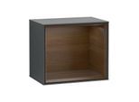 Villeroy und Boch Finion Regalmodul F580GNHG 41,8x35,6x27cm, Regal Walnut Veneer, Midnight Blue Matt Lacquer