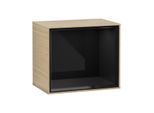 Villeroy und Boch Finion Regalmodul F580PHPC 41,8x35,6x27cm, Regal Glossy Black, Oak Veneer
