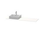Duravit XSquare Konsole XS060HR2222 160x55cm, mit 1 Ausschnitt, rechts, weiß hochglanz