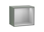 Villeroy und Boch Finion Regalmodul F590GJGM 41,8x35,6x27cm, Ladestation, Regal Light Grey, Olive Matt Lacquer