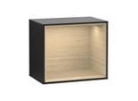 Villeroy und Boch Finion Regalmodul G580PCPD 41,8x35,6x27cm, Emotion, Regal Oak Veneer, Black matt lacquer