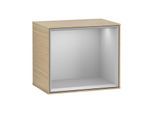 Villeroy und Boch Finion Regalmodul F590GJPC 41,8x35,6x27cm, Ladestation, Regal Light Grey, Oak Veneer