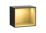 Villeroy und Boch Finion Regalmodul F590HFPD 41,8x35,6x27cm, Ladestation, Regal Gold Matt, Black matt lacquer