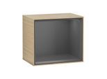 Villeroy und Boch Finion Regalmodul F590GKPC 41,8x35,6x27cm, Ladestation, Regal Antracite Matt, Oak Veneer
