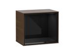 Villeroy und Boch Finion Regalmodul F580PHGN 41,8x35,6x27cm, Regal Glossy Black, Walnut veneer