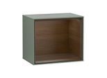 Villeroy und Boch Finion Regalmodul F590GNGM 41,8x35,6x27cm, Ladestation, Regal Walnut Veneer, Olive Matt Lacquer