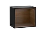 Villeroy und Boch Finion Regalmodul G580GNPH 41,8x35,6x27cm, Emotion, Regal Walnut Veneer, Glossy Black Lacquer