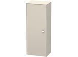 Duravit Brioso Halbhochschrank Individual 91-133cm BR1341L1091, Taupe, Tür links, Griff Chrom