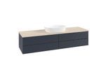 Villeroy & Boch Antao Waschtischunterschrank 1600x360x500mm L25113HG mit Beleuchtung mit Struktur FK/AP: HG/3