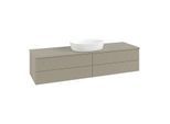 Villeroy & Boch Antao Waschtischunterschrank 1600x360x500mm L25110HK mit Beleuchtung mit Struktur FK/AP: HK/0