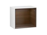 Villeroy und Boch Finion Regalmodul G580GNGF 41,8x35,6x27cm, Emotion, Regal Walnut Veneer, Glossy white lacquer