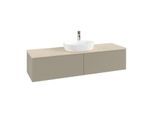 Villeroy & Boch Antao Waschtischunterschrank 1600x360x500mm L36153HK mit Beleuchtung mit Struktur FK/AP: HK/3