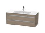 Duravit Ketho Waschtisch-Unterschrank KT643103535 120 x 47,5 cm, Eiche terra, 2 Schubkästen, wandhängend