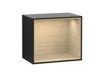 Villeroy und Boch Finion Regalmodul F580PCPD 41,8x35,6x27cm, Regal Oak Veneer, Black matt lacquer