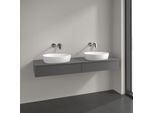 Villeroy und Boch Antao Waschtisch-Unterschrank K17050GK 160x19x50cm, Hahnlochbohrung, Waschbeckenplattenfarbe Lack, anthracite matt lacquer
