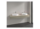 Villeroy und Boch Antao Waschtisch-Unterschrank K17053HK 160x19x50cm, Hahnlochbohrung, Waschbeckenplattenfarbe botticino, stone grey matt lacquer
