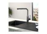 Villeroy und Boch Subway Style Shower Küchenarmatur 92850005 ausziehbar, Anthracite