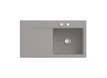 Villeroy und Boch Subway Style 50 Einbauspüle 335102KD rechts, mit Ablaufgarnitur, Excenterbetätigung, 900 x 510 mm, fossil CeramicPlus