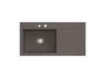 Villeroy und Boch Subway Style 60 Einbauspüle 336202TR Becken links, Ablaufgarnitur mit Excenterbetätigung, 1000 x 510 mm, Timber