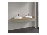 Villeroy und Boch Antao Waschtisch-Unterschrank K17051HK 160x19x50cm, Hahnlochbohrung, Waschbeckenplattenfarbe honey oak, stone grey matt lacquer
