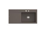 Villeroy und Boch Subway Style 60 Subway Spüle 336102TR Becken rechts, Ablaufgarnitur mit Excenterbetätigung, 1000 x 510 mm, Timber