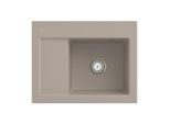 Villeroy und Boch Subway 45 Compact Einbauspüle 331300AM Einbauspüle rechts, 650 x 510 mm, almond CeramicPlus