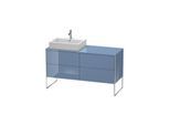 Duravit XSquare Waschtisch-Unterschrank XS4923L4747 1400x538x548mm, 4 Auszüge, links, Stone Blue hochglanz