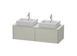 Duravit XSquare Waschtisch-Unterschrank XS4906B6060 140x40x58,4cm, 2 Auszüge, beidseitig, Taupe seidenmatt