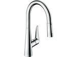 hansgrohe Talis M51 Küchenarmatur 72817000 mit Ausziehbrause, 2jet, 4,7 l/min, chrom