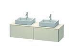 Duravit XSquare Waschtisch-Unterschrank XS4907B9191 160x40x54,8cm, 2 Auszüge, beidseitig, Taupe