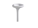 Vitra Istanbul Waschtisch 4251B403-0016 weiß VC, 60,5x62cm, integrierte Standsäule