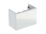 Geberit Acanto Waschtischunterschrank 500615012 Compact, 74x53,5x41,6cm, Glas weiß-weiß hochglanz