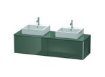 Duravit XSquare Waschtisch-Unterschrank XS4907B3838 160x40x54,8cm, 2 Auszüge, beidseitig, Dolomiti Grey hochglanz