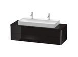 Duravit XSquare Waschtisch-Unterschrank XS4915M4040 140x40x54,8cm, 4 Schubkästen, schwarz hochglanz