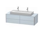Duravit XSquare Waschtisch-Unterschrank XS4915M9797 140x40x54,8cm, 4 Schubkästen, Lichtblau seidenmatt