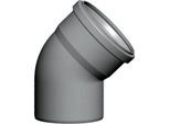 Wolf Cob Bogen 2651507 45°, DN 80, bis 120 °C, für Abgasrohr, PP