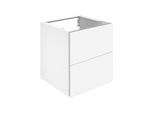 Keuco X-Line Waschtisch-Unterschrank 33143180000 Dekor cashmere matt, Glas cashmere klar, 50x60,5x49cm, 2 Frontauszüge