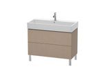 Duravit L-Cube Waschtisch-Unterschrank LC677807575 98,4x 45,9 cm, leinen, 2 Auszüge, stehend
