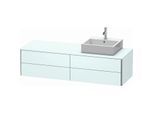 Duravit XSquare Waschtisch-Unterschrank XS4914R0909 160x40x54,8cm, 4 Schubkästen, rechts, Lichtblau matt