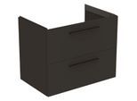Ideal Standard i.life B Möbeldoppelwaschtisch-Unterschrank T5272NV 2 Auszüge, 80 x 50,5 x 63 cm, carbongrau matt