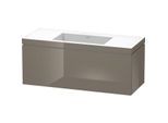 Duravit L-Cube Waschtisch-Unterschrank LC6919N8989 120 x 48 cm, ohne Hahnloch, flannel grey hochglanz, 1 Auszug