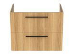 Ideal Standard i.life B Möbeldoppelwaschtisch-Unterschrank T5272NX 2 Auszüge, 80 x 50,5 x 63 cm, Eiche natur