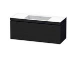 Duravit L-Cube Waschtisch-Unterschrank LC6919N1616 120 x 48 cm, ohne Hahnloch, Eiche schwarz, 1 Auszug