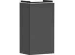 hansgrohe Xelu Q Waschtischunterschrank 54012700 340x605x245mm, für Handwaschbecken, links, diamantgrau matt, mattweiß