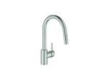 Grohe Concetto Spültisch-Einhebelmischer 31483DC2 supersteel, schwenkbarer Rohrauslauf, herausziehbare Dual-Spülbrause