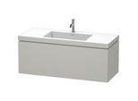 Duravit L-Cube Waschtisch-Unterschrank LC6919O0707 120 x 48 cm, 1 Hahnloch, betongrau matt, 1 Auszug