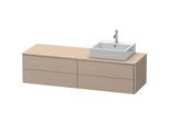 Duravit XSquare Waschtisch-Unterschrank XS4914R7575 160x40x54,8cm, 4 Schubkästen, rechts, Leinen