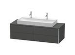 Duravit XSquare Waschtisch-Unterschrank XS4915M4949 140x40x54,8cm, 4 Schubkästen, Graphit matt